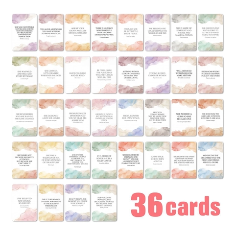 Watercolor Motivational Cards For Women Inspirational Daily Positive Affirmation Quote Cards For Home Office Decor Gift