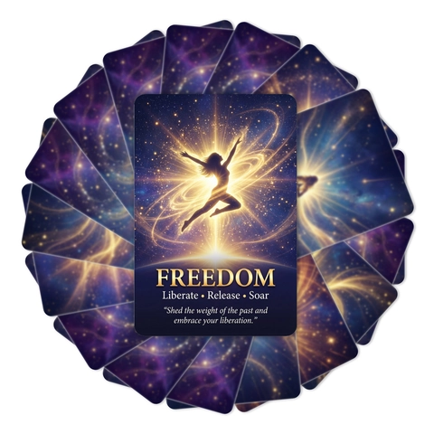 Mysterious Starry Sky Meditation Affirmation Cards Coated Paper Inspirational Quotes Greeting Cards For Home Office Decor Unisex