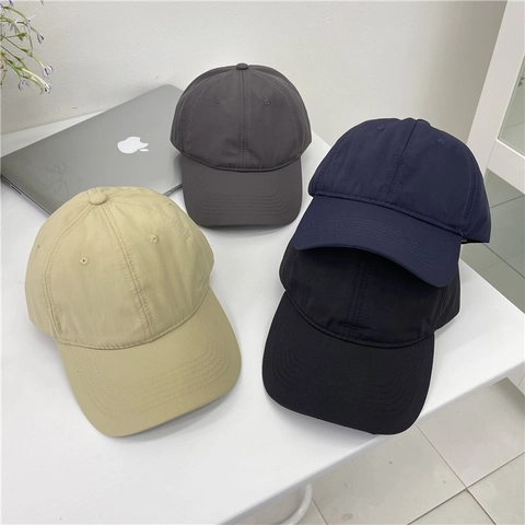 Gorra de Béisbol de Verano Secado Rápido para Hombre Mujer Color Sólido Transpirable Protección Solar Deportes al Aire Libre Sombrero Snapback Ajustable