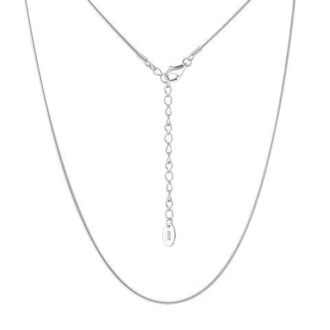 925 Sterling Silver Snake Bone Chain Necklace For Women Simple Delicate Adjustable Minimalist Gold Silver Plated Neck Chain Jewelry