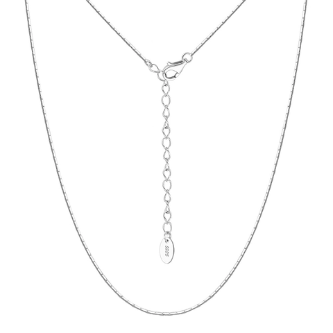 Collana a Catena a Osso di Serpente in Argento Sterling 925 Minimalista per Donna Gioielli con Catena a Clavicola Delicata Galvanica