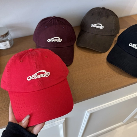 Gorra de Béisbol Vintage Con Letras Bordadas de Algodón Lavado Sombrero de Sol Ajustable Para Hombre Mujer Casual Deporte
