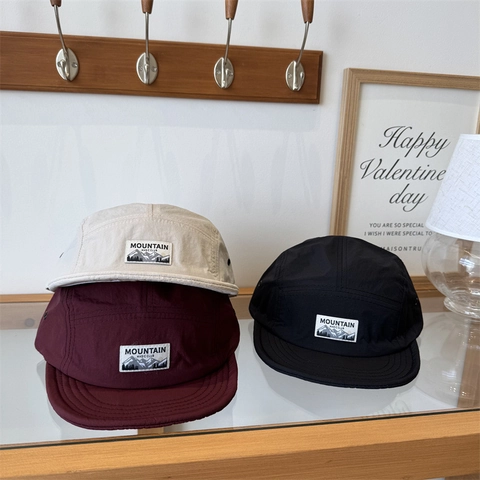 Quick Drying 5-Panel Mountain Magic Club Camper Hat Outdoor Functional Sun Protection Adjustable Baseball Cap For Men Women