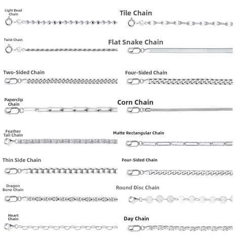 925 Sterling Silver Necklace For Women Gold Silver Plated Box Water Wave Snake Figaro Paperclip Chain Rhinestone Tennis Necklace Jewelry