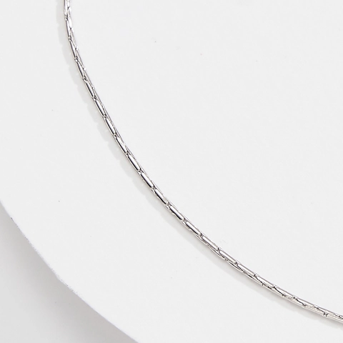 Tobillera de Eslabones de Bambú de Plata de Ley 925 para Mujer Chapado en Oro de 14K Joyería de Playa Minimalista Cadena de Pie Fina
