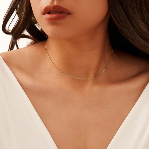 Minimalist 925 Sterling Silver Chopin Chain Necklace For Women High End Cool Style Plain Clavicle Chain Jewelry Gift