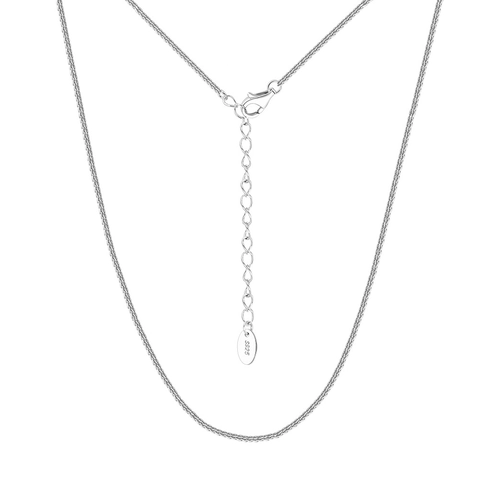Minimalist 925 Sterling Silver Chopin Chain Necklace For Women High End Cool Style Plain Clavicle Chain Jewelry Gift