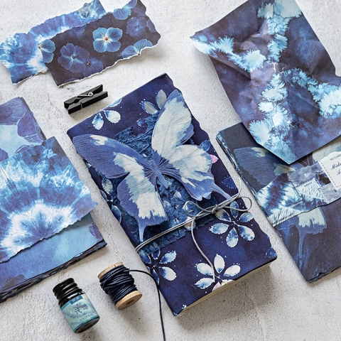Vintage Batik Scrapbook Material Papier Set Retro Floral Schmetterling Kunst Deko Papier Für DIY Journaling Planer Basteln