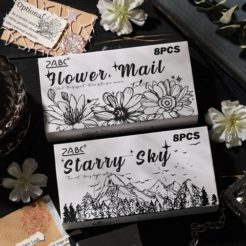 Vintage Round Wooden Stamps Beech Wood Rubber Botanical Floral Starry Sky Patterns For Scrapbooking DIY Decoration