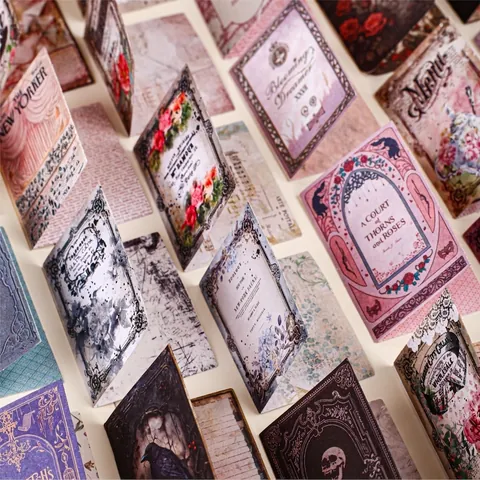 Retro Story Vintage Journaling Stickers Book Collection Aesthetic Scrapbooking Materials For DIY Diary Planner Stationery