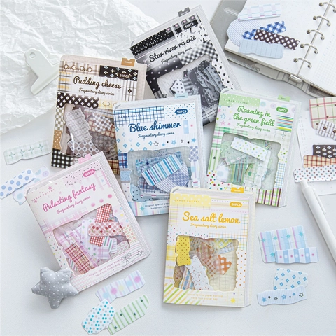 50 Fogli Adesivi in Carta Speciale Retrò Serie Diario Frammentario per Scrapbooking Journaling Decorazione Fai da Te