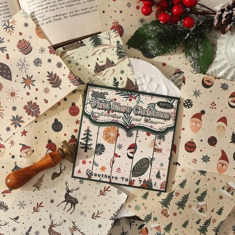 ZABC Southern Tour Time Vintage Material Papier Pack Retro Dekorative Scrapbooking Papier Für DIY Journaling Weihnachten Blumenmuster