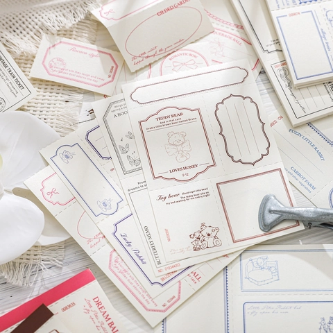 Ensemble de Papier de Scrapbooking Vintage Bloc-notes Série Moonlight Fairy Tale pour Journalisme Imprimé Floral Animal Papeterie Détachable