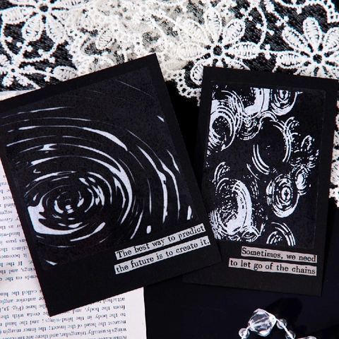 Adesivi Trasparenti in PET a Onde d'Acqua Scintillanti per Journaling Scrapbooking DIY Materiale Decorativo Estetico