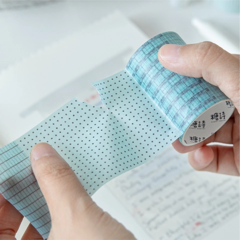 Nastro Washi a Griglia Minimalista Nastro Mascheratura Decorativo a Quadretti per Scrapbooking Diario Fai da Te Cancelleria