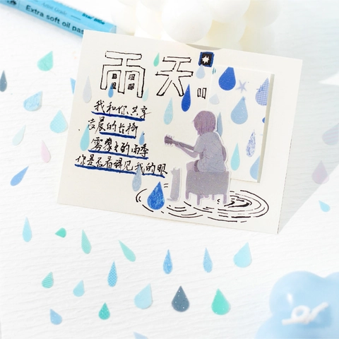 Nastro Decorativo in PET Serie Geometric Poetry per Scrapbooking Fai da Te Motivo Floreale Artistico Nastro Adesivo Impermeabile