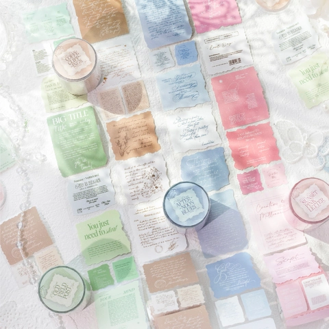 Vintage Newspaper Style Glitter Decorative Tape Synthetic Paper For DIY Scrapbooking Journaling Material Crafts Decoration