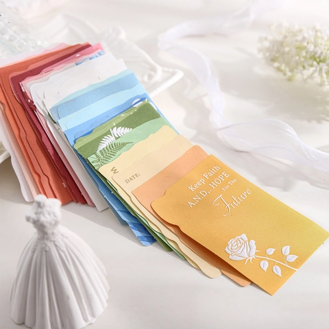 Adesivi Letterpress Vintage Versi Botanici Etichette di Carta Floreali In Rilievo Per Journaling Scrapbooking DIY Arte