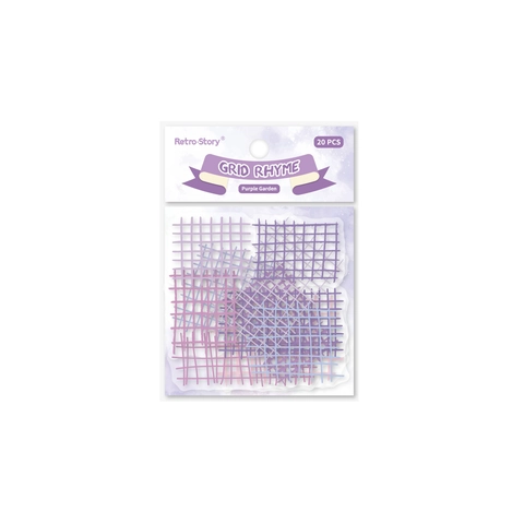 Autocollants Grille Aquarelle Rétro Pour Journalisation Scrapbooking DIY Décoratifs Translucides Motif Plaid Matériel Collage