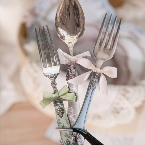 Adesivi Decorativi in Rilievo Serie Utopia Stoviglie Romantiche Francesi per Scrapbooking Materiali Artistici per Diario Fai Da Te