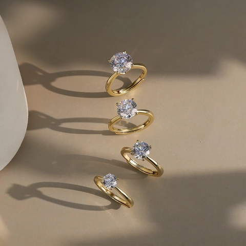 Klassischer Verstellbarer Ring Aus 925 Sterlingsilber Für Damen Luxus Rundschliff Zirkonia Verlobung Hochzeit Schmuck Geschenk