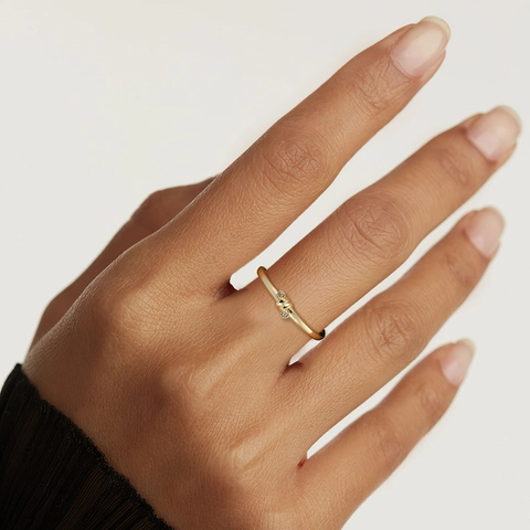 925 Sterlingsilber Knoten Offener Ring Für Damen Minimalistisch Verstellbar Strass Geometrischer Fingerring Eleganter Schmuck