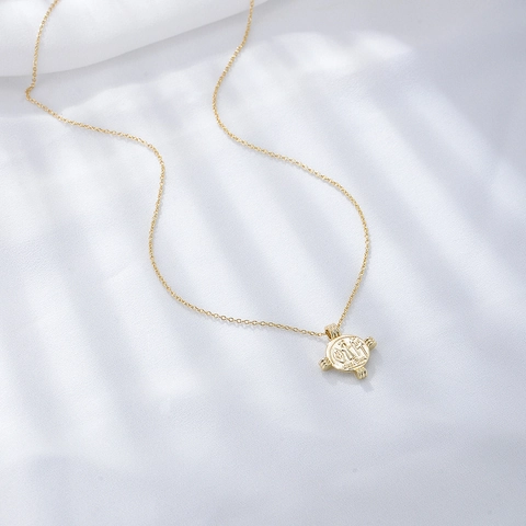 Vintage 925 Sterling Silver Gold Plated Coin Pendant Necklace Caesar Relief Clavicle Chain Retro Portrait Jewelry For Women