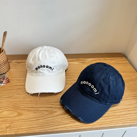 Berretto da Baseball in Acrilico Lavato Vintage Con Ricamo di Lettere Regolabile Effetto Consumato Cappello Protezione Solare Uomo Donna