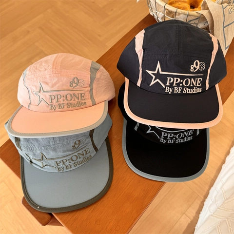 Summer Quick Dry 5 Panel Baseball Cap For Men Women Embroidered Adjustable Outdoor Sunshade Streetwear Sporty Duck Tongue Hat