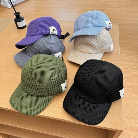 Summer Mesh Baseball Cap Breathable Quick Dry Sun Hat For Men Women Kids Lightweight Adjustable Outdoor Sports Trucker Cap
