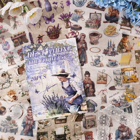 Large Vintage Sticker Book Scrapbooking Material For Journaling DIY Arts Crafts Botanical Space Magic Academy Deco Stickers