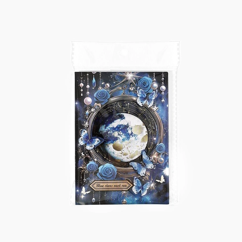 Vintage Sterrenhemel Maanfase Journaling Materiaal Papier Pakket Bloemen Vlinder Gotische Decoratief Papier Voor DIY Scrapbooking