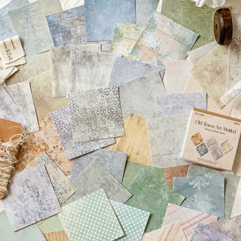 Vintage Texturbibliothek Scrapbooking Material Papier Washi Papier Aufkleber Dekopapier Für DIY Journal Planer