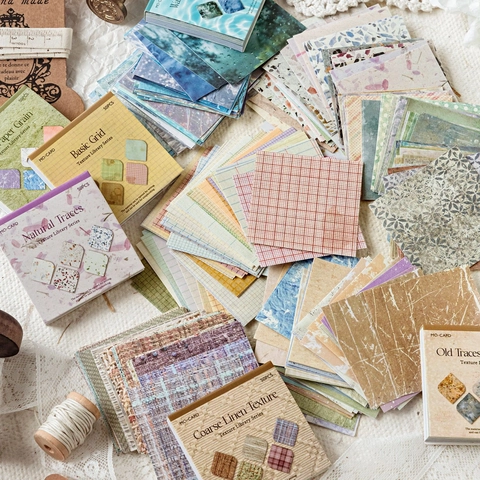 Vintage Texturbibliothek Scrapbooking Material Papier Washi Papier Aufkleber Dekopapier Für DIY Journal Planer