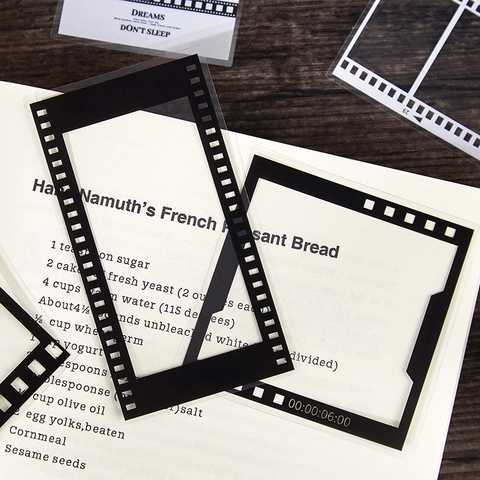 Vintage Filmframe PET Stickers Retro Movie Camerastijl Journaling Decoratieve Randen Scrapbooking Materiaal Voor DIY Kunst Ambacht