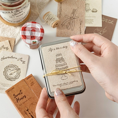 Vintage Life Imprint Scrapbooking Stickers For DIY Journal Planner Decorative Paper Stickers Retro Aesthetic Stationery