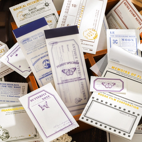 Blocco Note in Carta Speciale Vintage Stampa Argento Rilievo Materiale Scrapbooking Collezione Liliana Carta Decorativa Retro