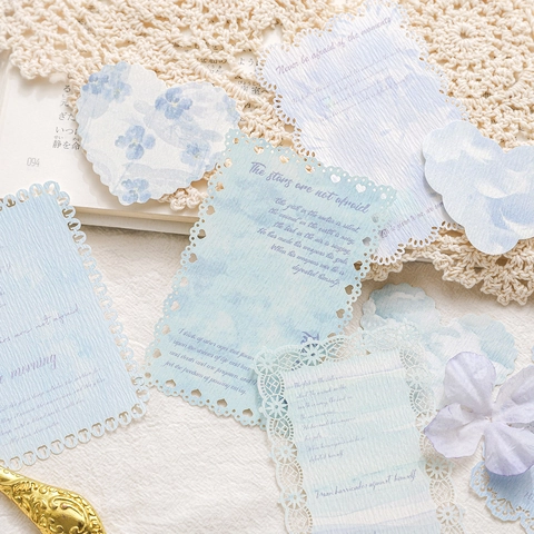 Papel de Material de Scrapbooking de Encaje Calado Retro para Decoración de Planificador de Bricolage Papel Texturizado Color Morandi