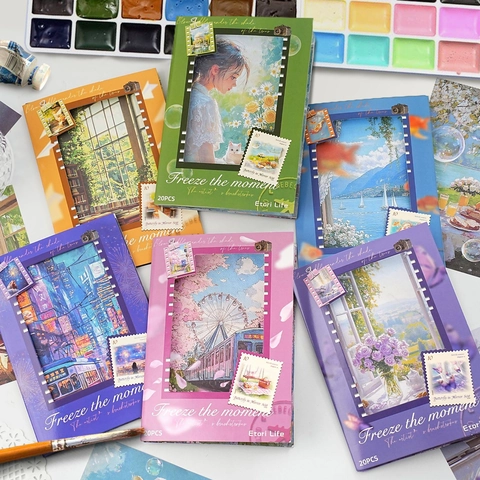 Artistiek Vintage Aquarel Materiaal Papier Voor Scrapbooking Journal Decoratie DIY Collage Knutselen Briefpapier Studenten