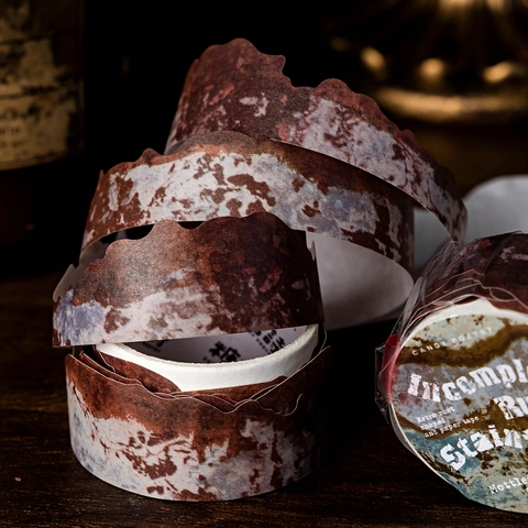 Vintage Washi Tape Mottled Century Series Industrial Rust Texture Tape For DIY Scrapbooking Journaling Craft Material