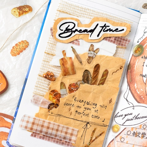 Pacchetto Adesivi Twilight PET Serie Half Sweet Time Materiale DIY Life Journal INS Adesivi Decorativi Cibo Autunno Fatto a Mano