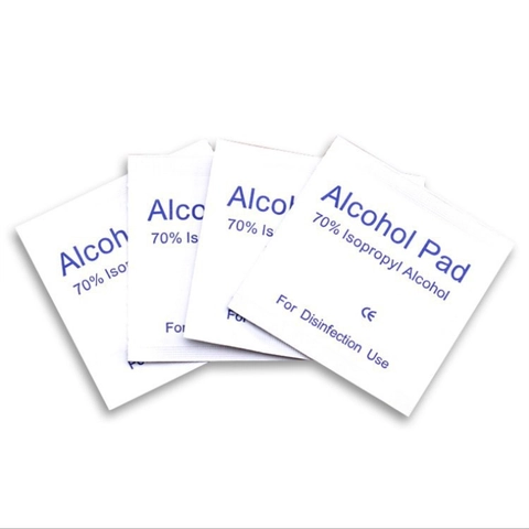 Disposable Alcohol Pads Saturated Non-woven Wipes For Jewelry Earrings Ring Cleaning Skin Disinfection Isopropyl Alcohol