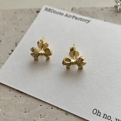 925 Sterling Zilveren Strik Oorknopjes Voor Dames Strass Ingelegd Goud Zilver Elegante Strik Oorbellen Mode Sieraden