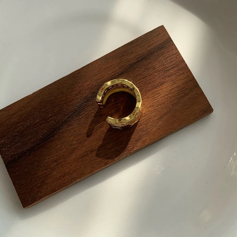 Lussuoso Orecchino a Polsino in Argento Sterling 925 per Donna Motivo a Losanghe Incrociate con Strass Senza Buco Orecchini a Clip Oro Argento Gioielli