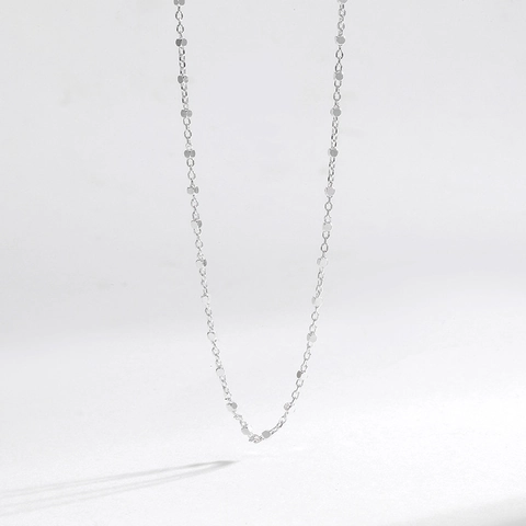S925 Argento Sterling Geometrico Cuboide Collana per Donna Stile Ins Minimalista Catena Girocollo Gioielli Regalo