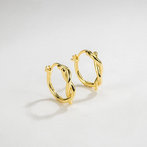 Minimalistische 925 Sterlingsilber Gedrehte Creolen Für Damen Vintage Geometrische Runde Ohrringe Retro Stil Hypoallergener Schmuck Geschenk