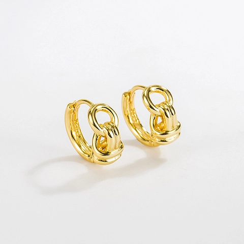 Minimalist 925 Sterling Silver Twisted Knot Earrings For Women Elegant Gold And Silver Plated Geometric Jewelry For Daily Wear