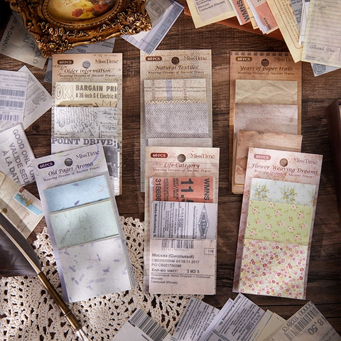 Vintage Scrapbooking Papier Dreaming Old Traces Serie Dekorative Collage Material Papier 60 Blatt Für Journaling DIY Kunsthandwerk Schreibwaren