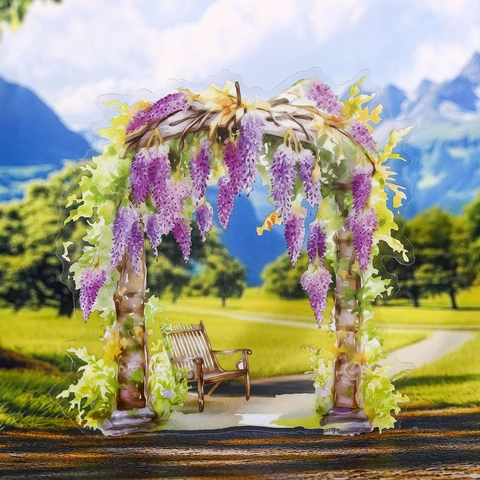 Serie De Arte De Arco De Flores Pegatinas De PET Vintage Arco Floral Suministros De Scrapbooking Pegatinas Decorativas Para DIY