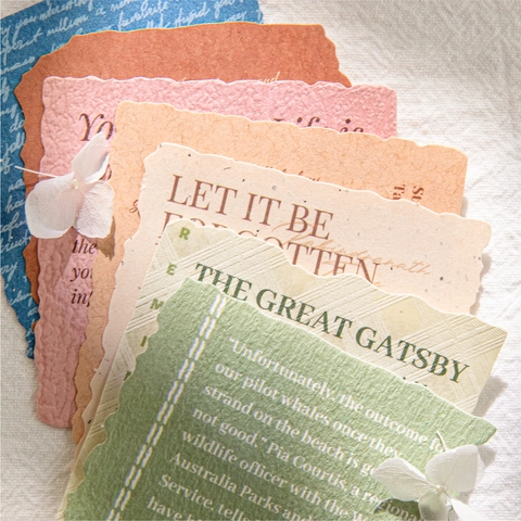 Pensamientos Cartas Serie Scrapbooking Papel Material Retro Escritura Inglesa Papel Decorativo Para DIY Artes Artesanía